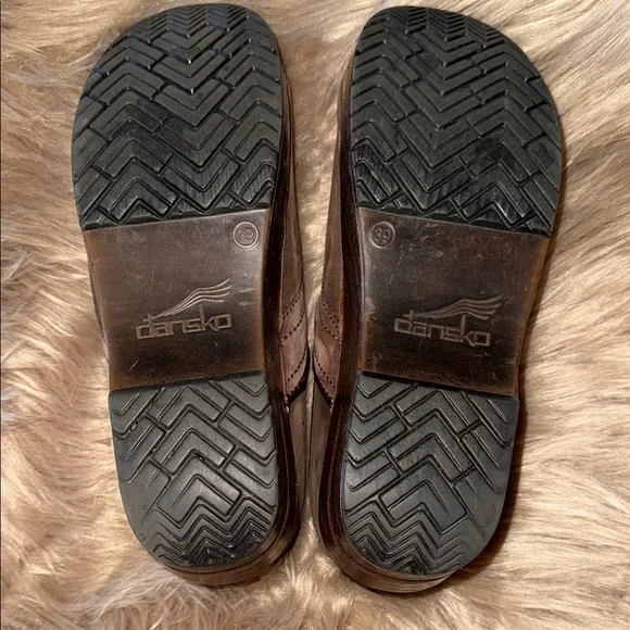 Dansko Brown Leather Mules - Picture 4 of 5